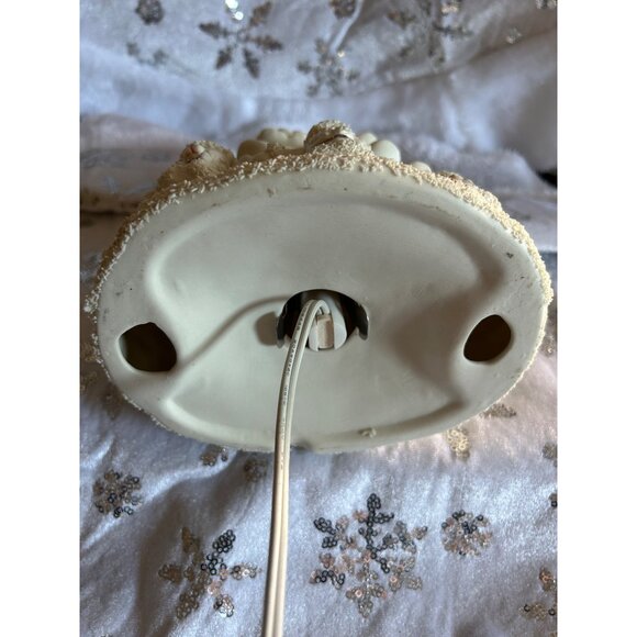 Ceramic Light-Up Christmas Tree Star & Santa Figures Gold approx 12 x 5 inches - Picture 9 of 12